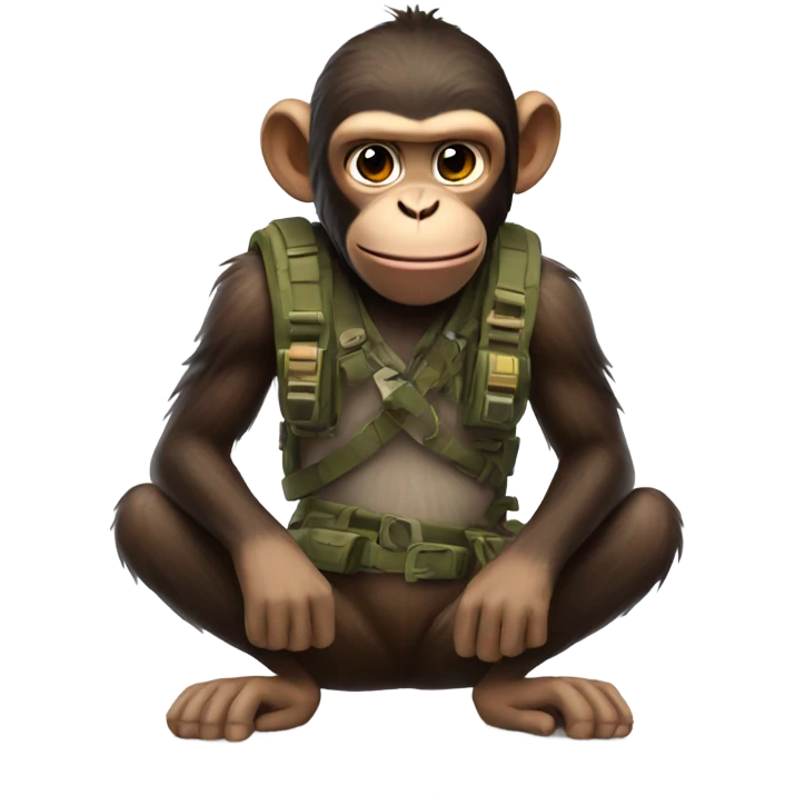 Monkey playing Fortnite  emoji
