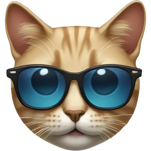 Cat with sunglasses emoji