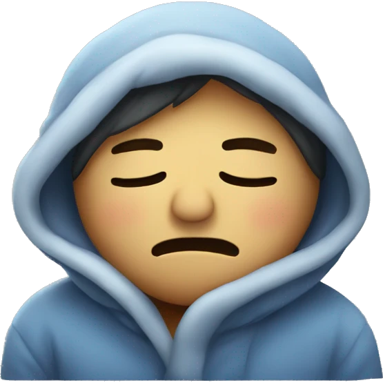 Sleepy and cold  emoji