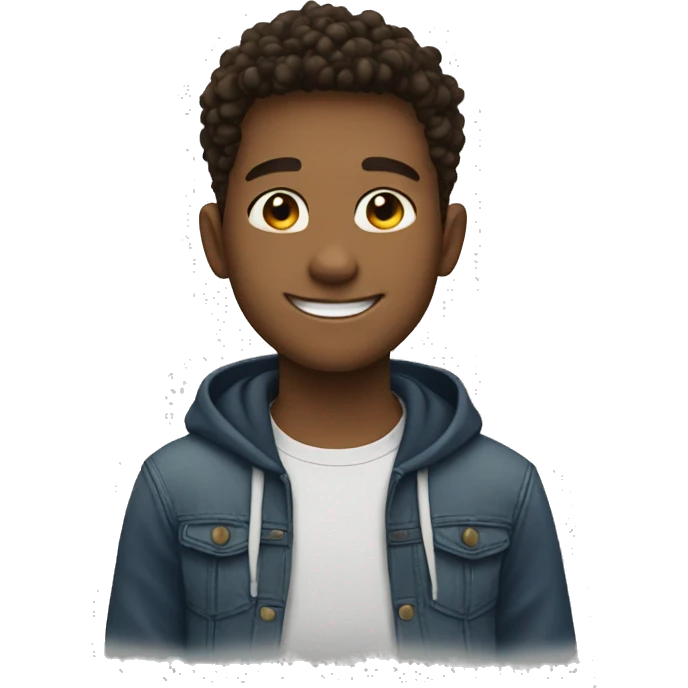 cute teenage boy smile emoji