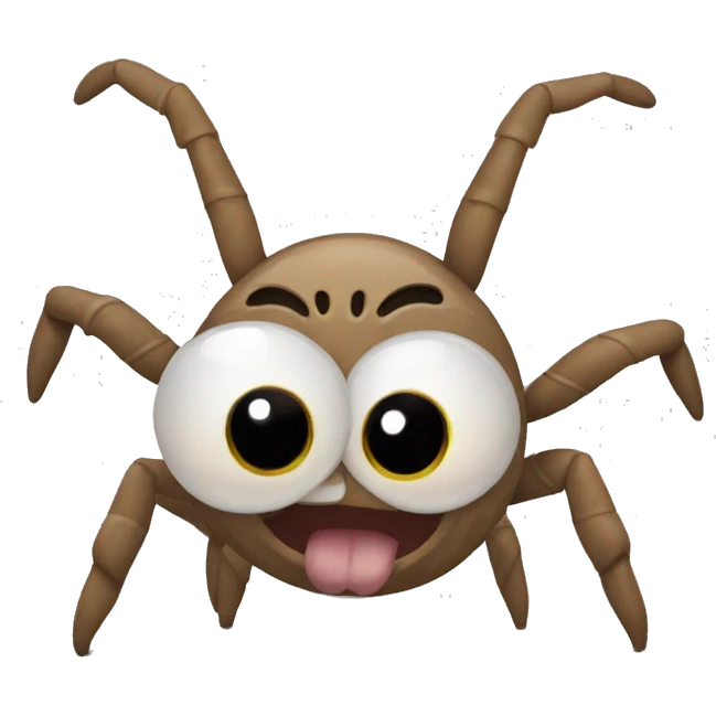 Silly cat spider combination emoji