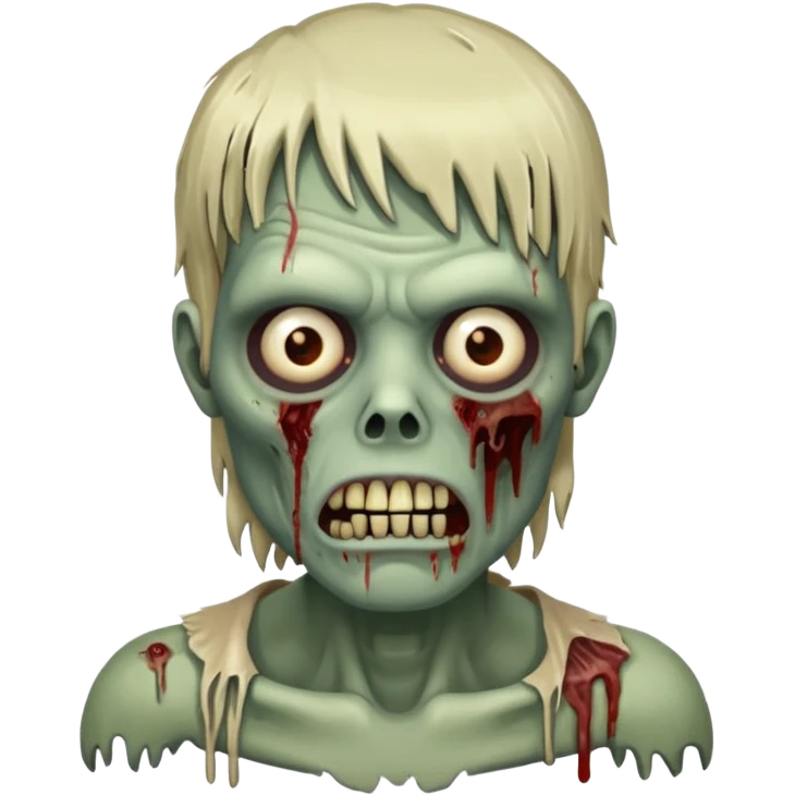 Zombi com franja emoji