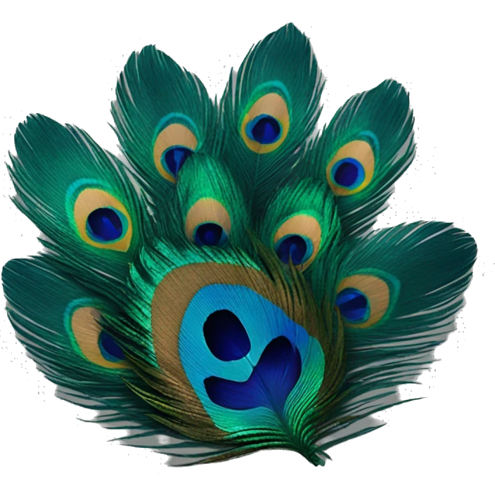 Peacock feathers  emoji