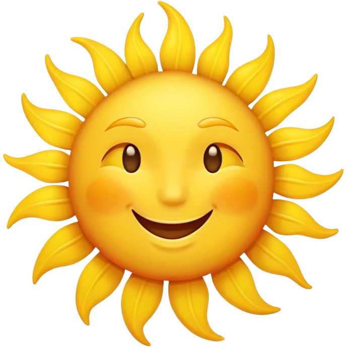 happy sun emoji