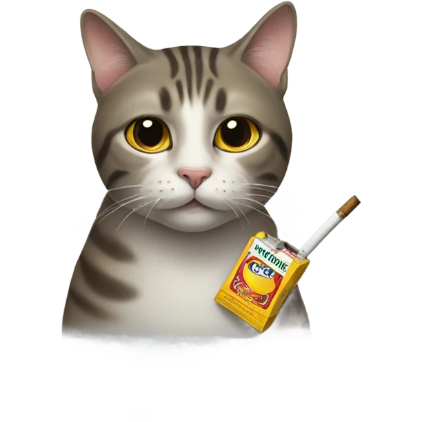 Smoking cat emoji