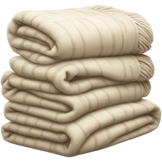 cosy blanket stack beige emoji