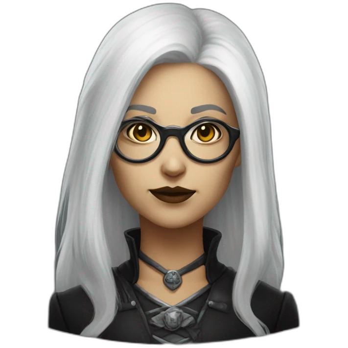 dark heresy female psyker white hairs glasses emoji