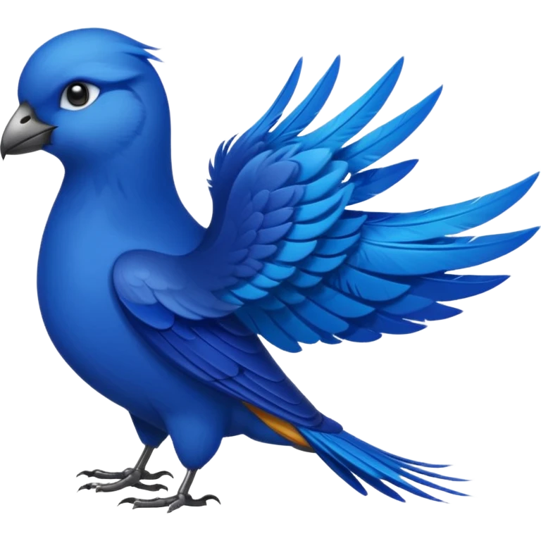 blue swift side view emoji