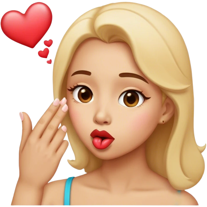 Blowing kisses emoji