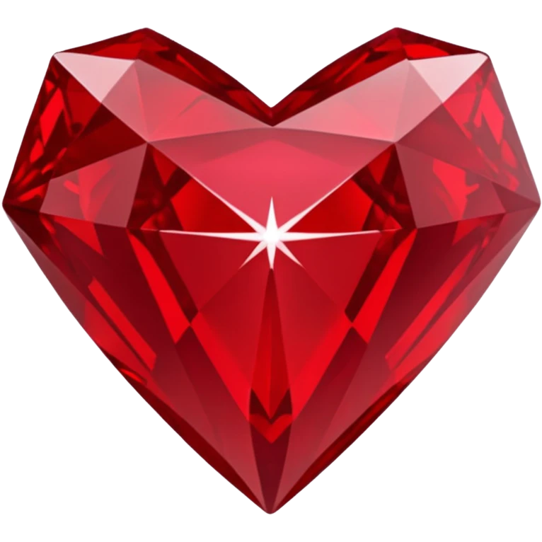 Red diamond carved on its front "RED" emoji