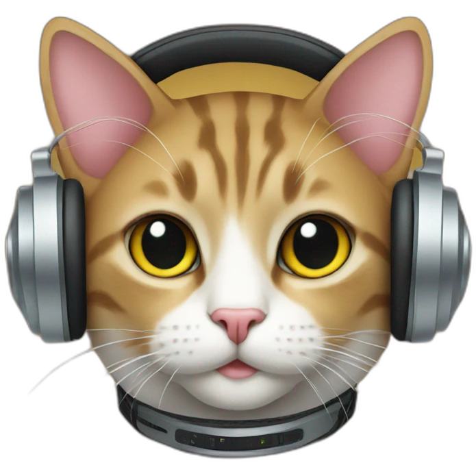 cat dj emoji