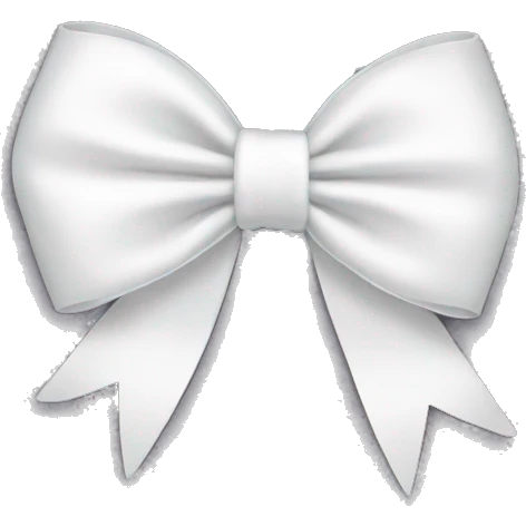 white bow emoji