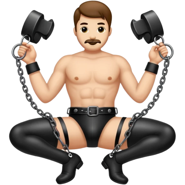 kinky bdsm dominant man emoji