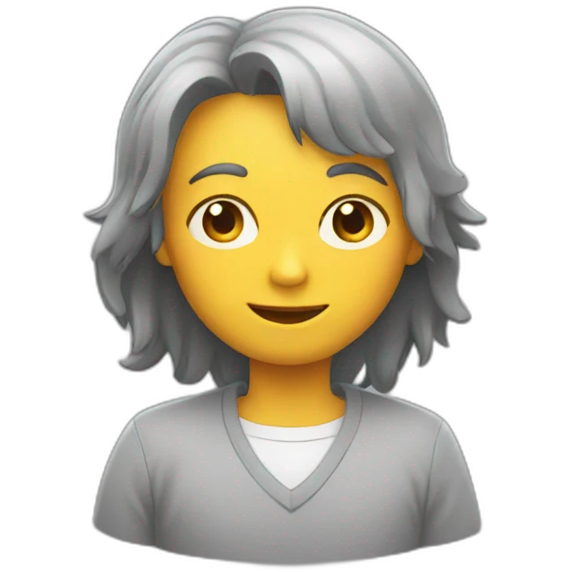 Chat gris emoji