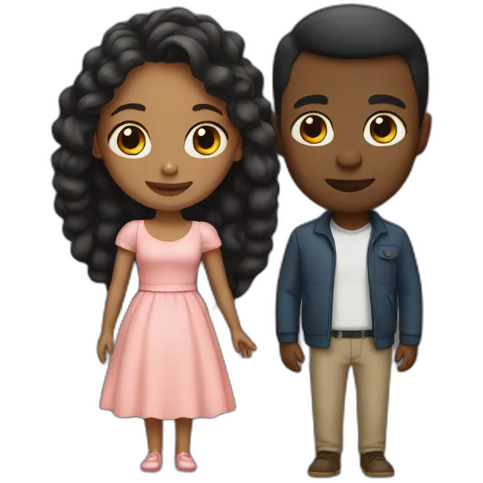 Racial love emoji