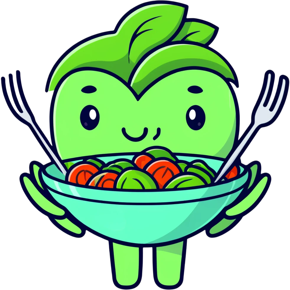 hands holding a salad bowl emoji