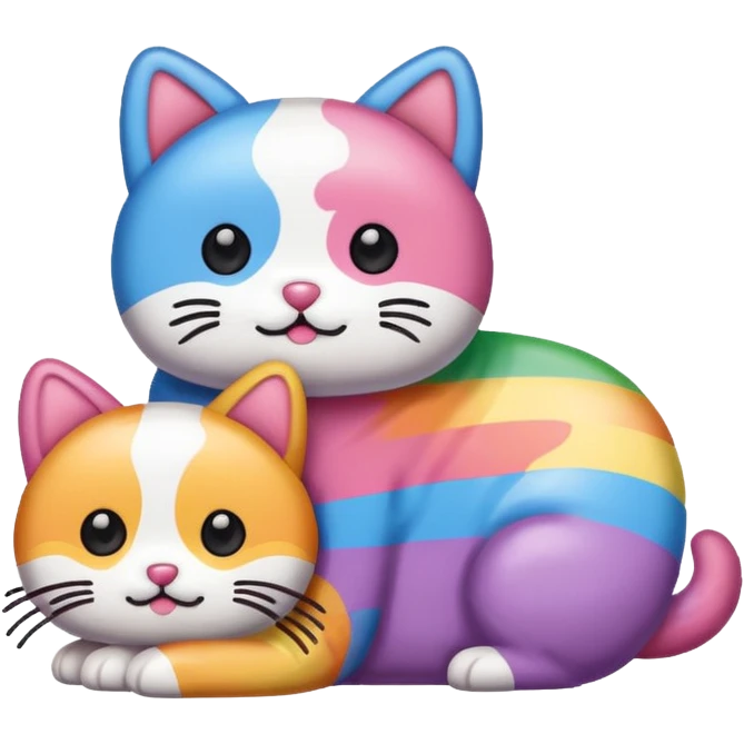 Nyan dog VS Nyan cat emoji