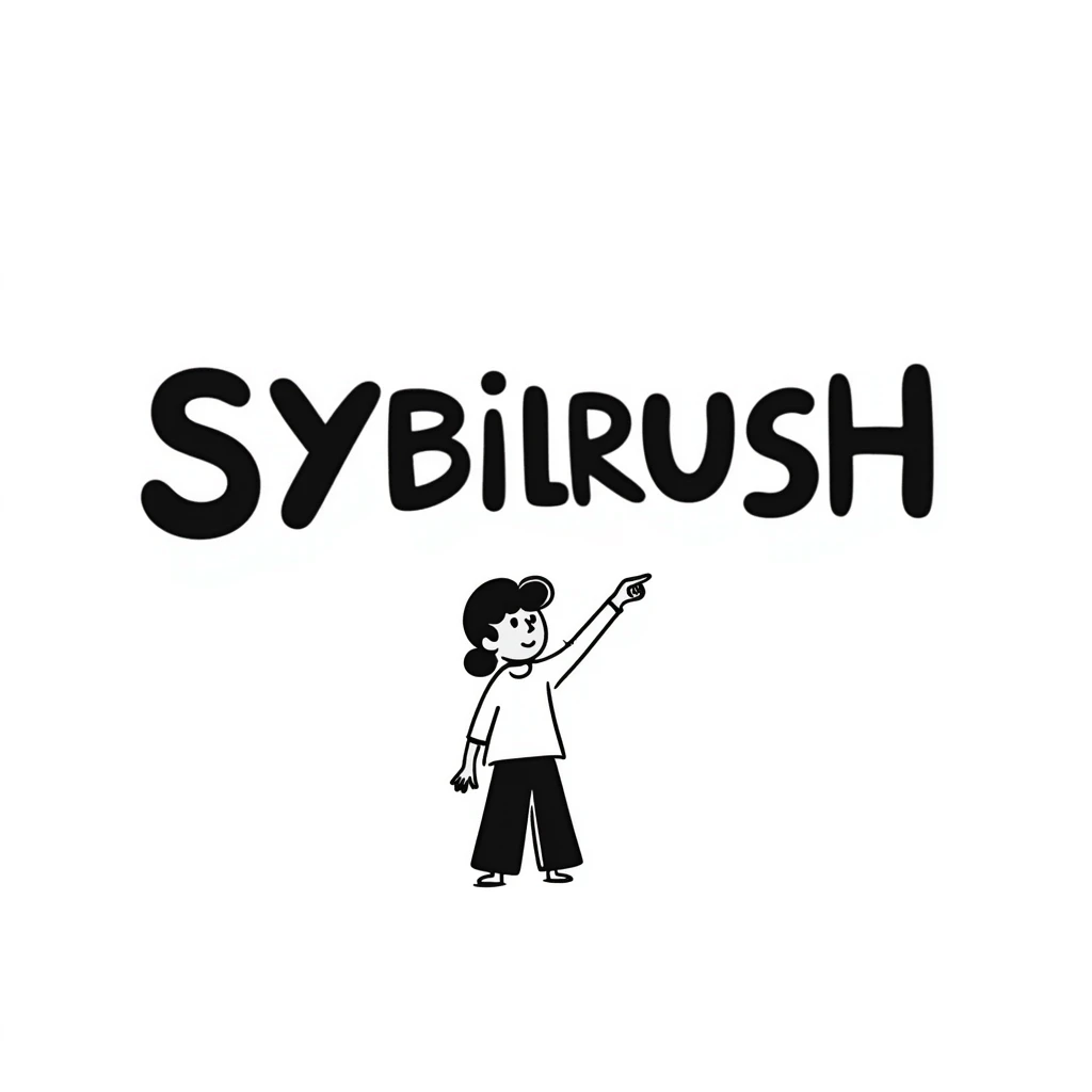 The word "SYBILRUSH" written in bold letters emoji