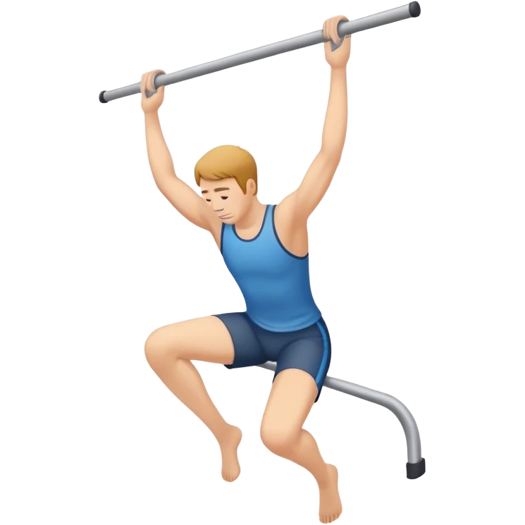 Hanging Bent Knee Wiper exercisde emoji