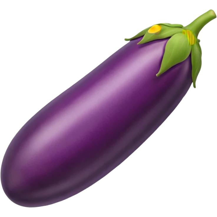 Eggplant as a penis emoji