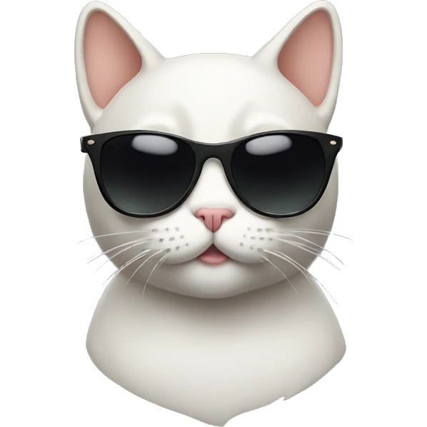 Cat with sunglasses emoji