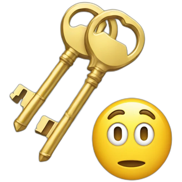an account next to keys emoji