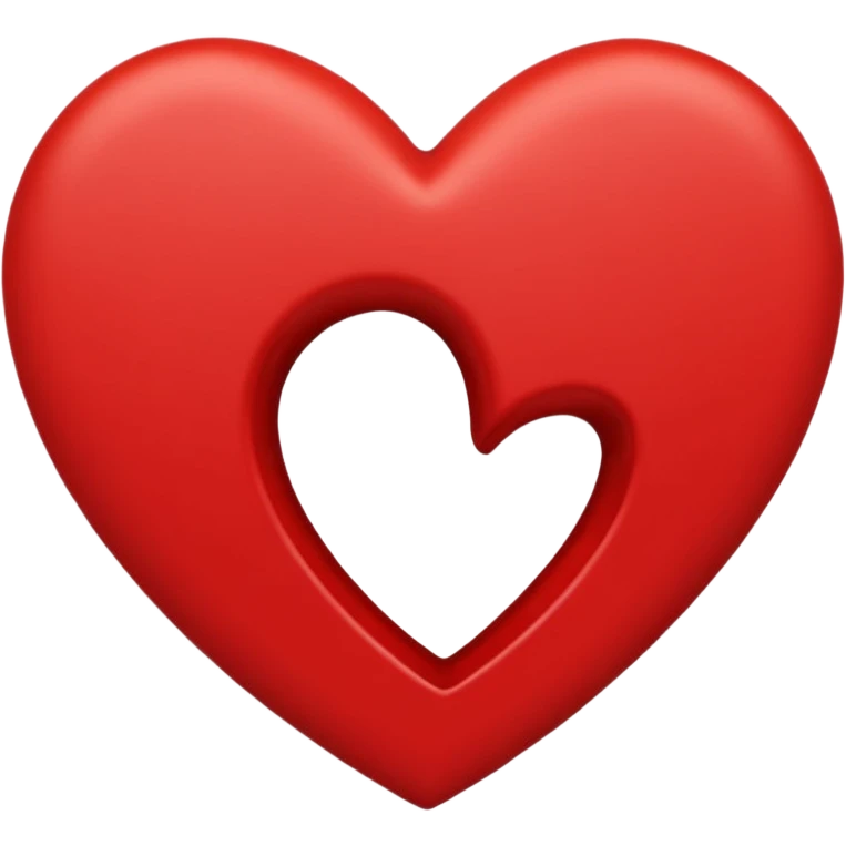 Cœur pas remplie à l’intérieur  emoji