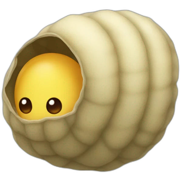 larva cocoon emoji
