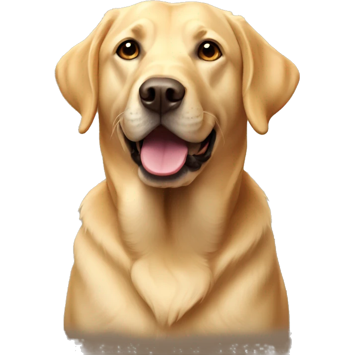 golden labrador  emoji