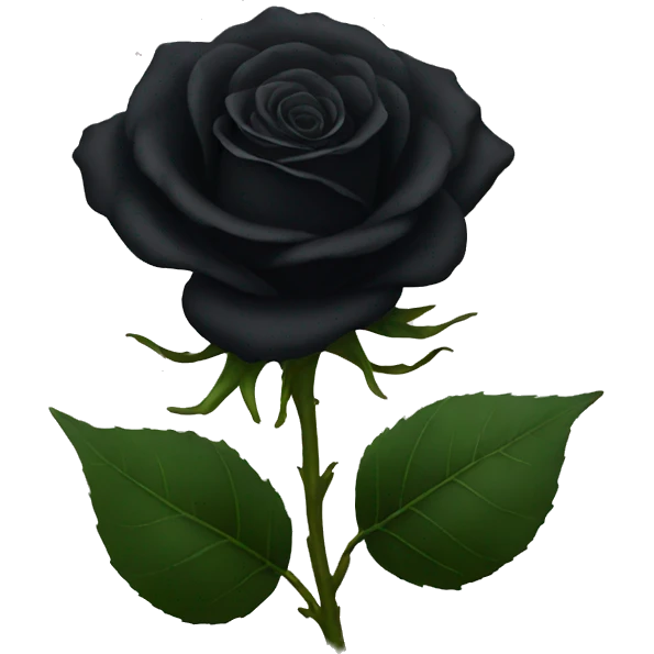 Black Rose  emoji
