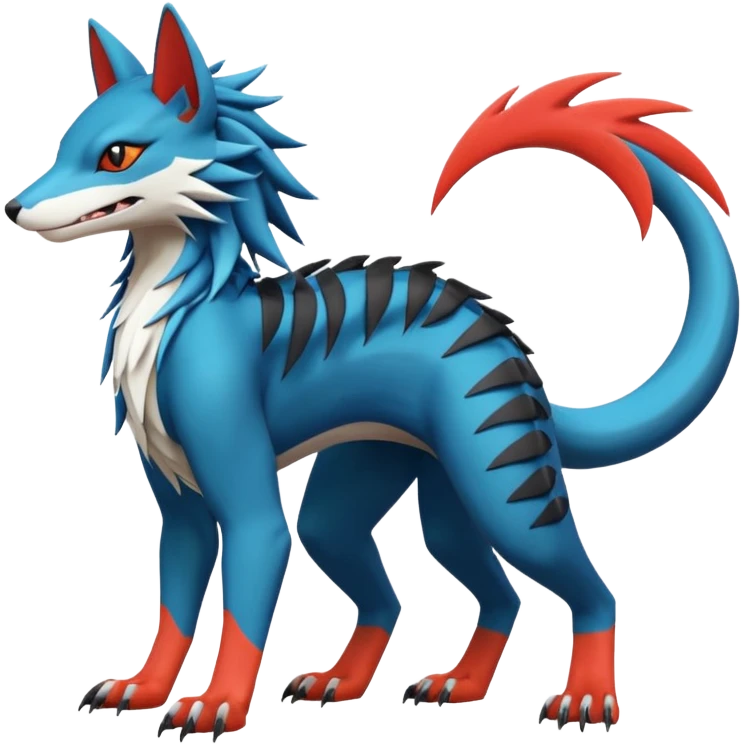  exotic tropical cyber-Sleuth-Sergal-Litten-Linoone-Noibat-Fakémon-Pokémon-Vernid-creature emoji