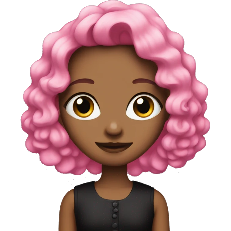 w ava with pink and black colours emoji