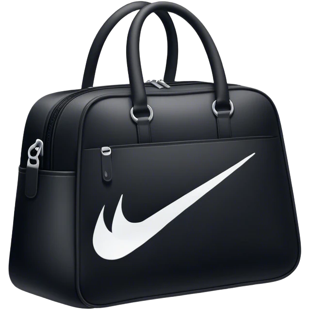 Bag with a nike sign on it emoji