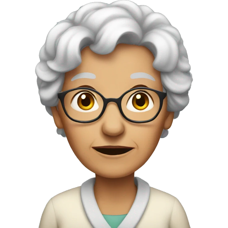 Old woman  emoji