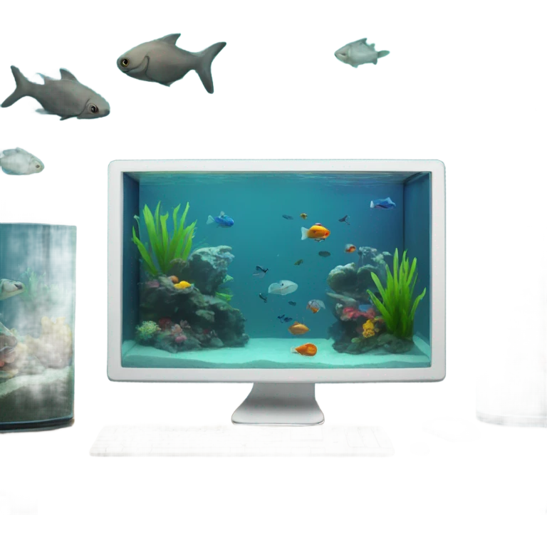  aquarium in a computer emoji