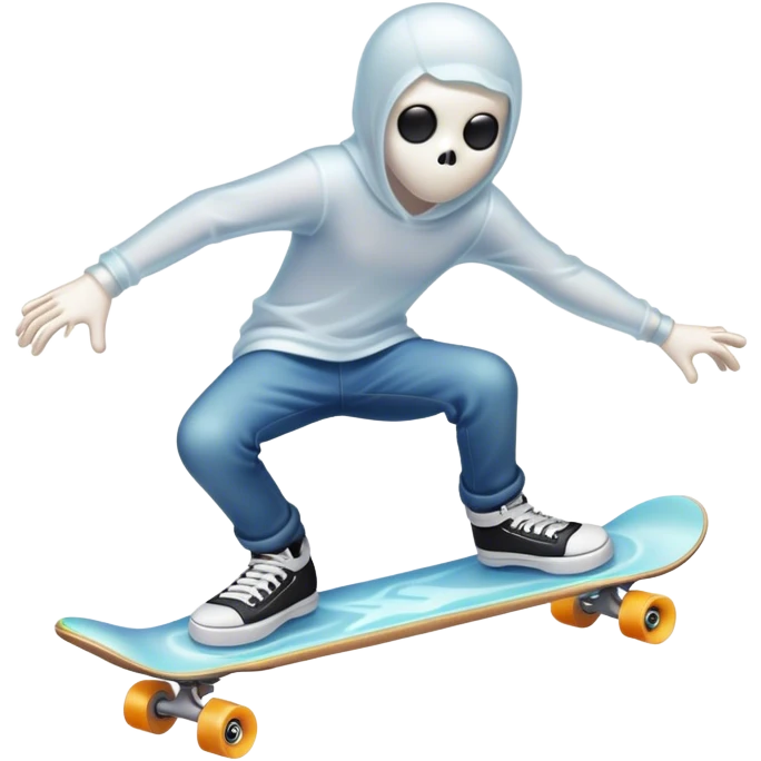  ghost skater boi ghost sk8 boarding emoji