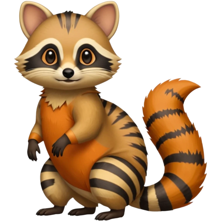 Cacomistl-Tanuki-Civet-Numbat-hybrid (full body) emoji