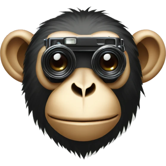 monkey with contax t2 camera emoji