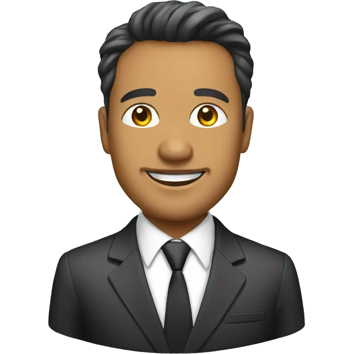 business owner, ceo, founder in suit emoji