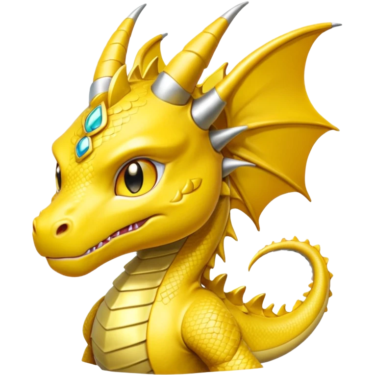 Anime Dragon Android Yellow They/Them emoji