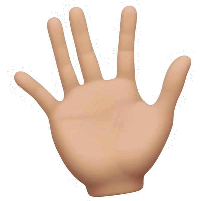 Hand heart emoji
