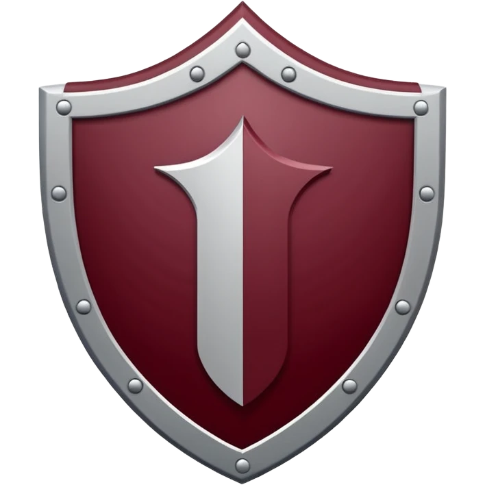 

"A modern shield-shaped logo divided into maroon and grey quarters, featuring three upward-pointing white pillars or beams with circular dots at the top, symbolizing strength, protection, and unity."
(Bangalore Trilife hospital logo)
 emoji