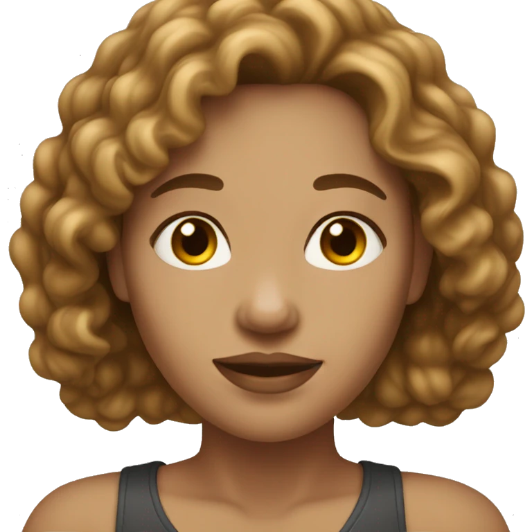 woman with very light skin and wavy brown hair emoji