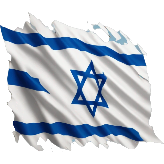 Israel flag ripped emoji