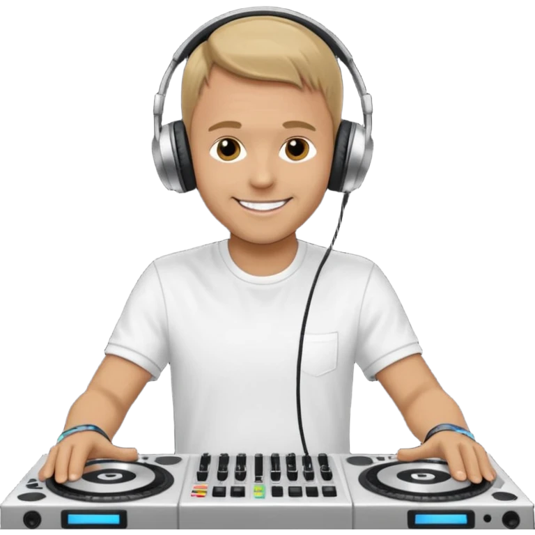 Armin van Buuren with DJ table emoji