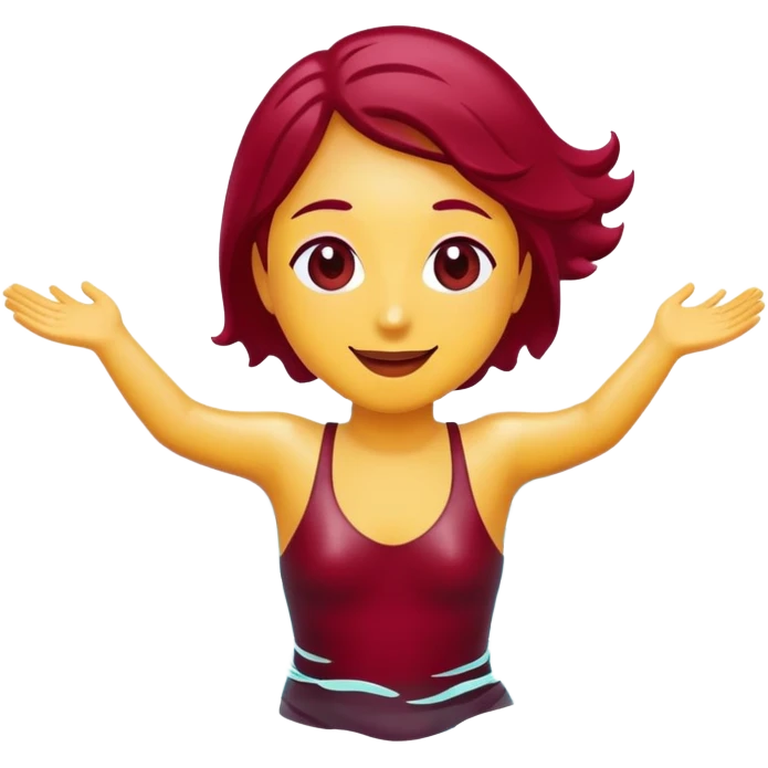 swimming in a wine emoji