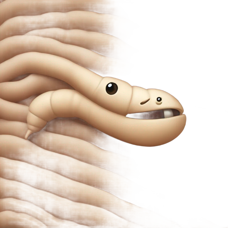 worm emoji