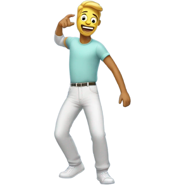 Guy farting to space emoji