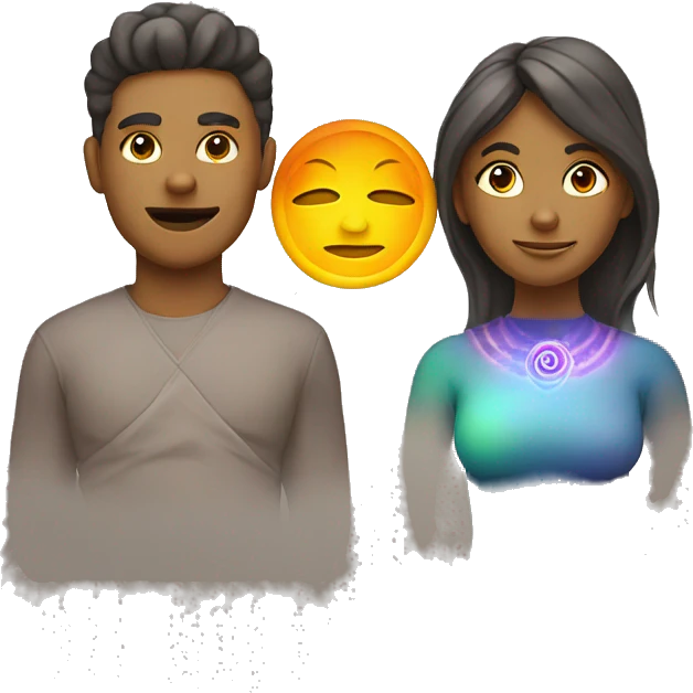 Chakra man and woman  emoji