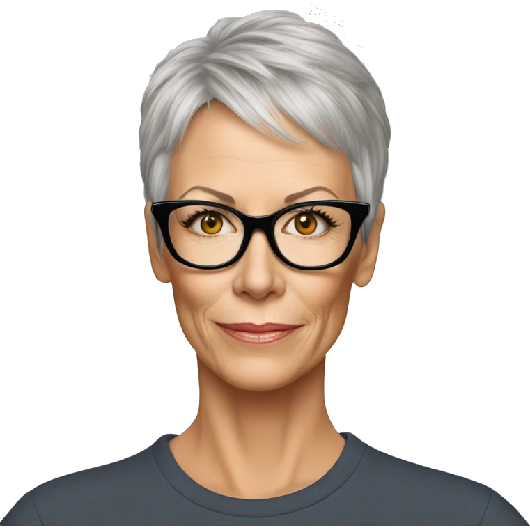 super realisticjamie lee curtis wearing tee emoji